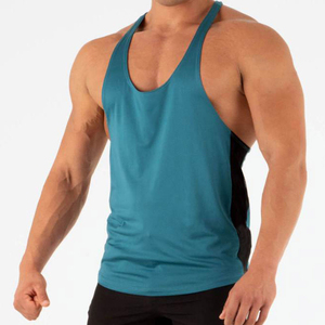 Débardeur d'entraînement de fitness avec logo personnalisé pour hommes, débardeur d'été tricoté décontracté, de musculation et de musculation, vente en ligne - Product Image 6