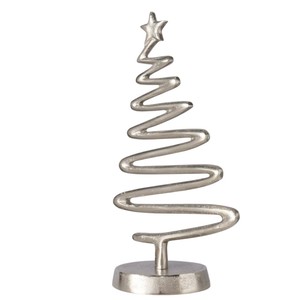 Moderna Figura Decorativa de Corazón Plateado con Amor sobre Base de Madera, Adorno de Mesa de Metal de Aluminio, Regalo a un Precio Razonable - Product Image 2