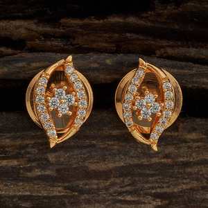 Zircon Flower <b>Stud</b> Earrings 170645 Trendy Religious Zinc Alloy Brass <b>Titanium</b> Featuring Pearls Diamonds for Weddings Parties - Product Image 1