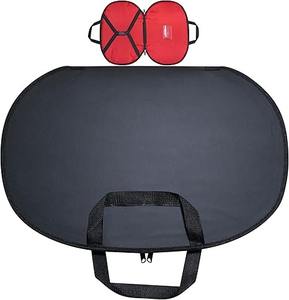 Masonic Chain Collar Case <b>Black</b> with Blue lining soft padded, Freemason Carrying Bag - Product Image 6