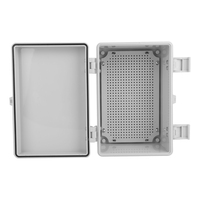 Couvercle gris de boîtier électrique extérieur étanche IP66 en plastique ABS encliquetable pour la boîte de jonction étanche de distribution d'énergie
