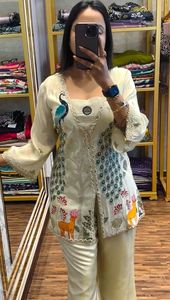 Conception de paon ensemble de cordon de soie scintillante broderie lourde paillettes perle travail Style traditionnel pur tissu dentelle bordure détaillant fête - Product Image 5