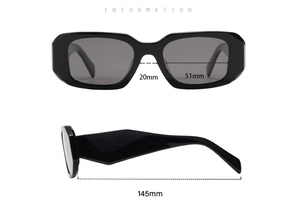 Nuevas gafas de sol cuadradas de lujo de diseñador con logotipo personalizado, protección UV400, gafas modernas y cómodas para hombre o mujer - Product Image 3