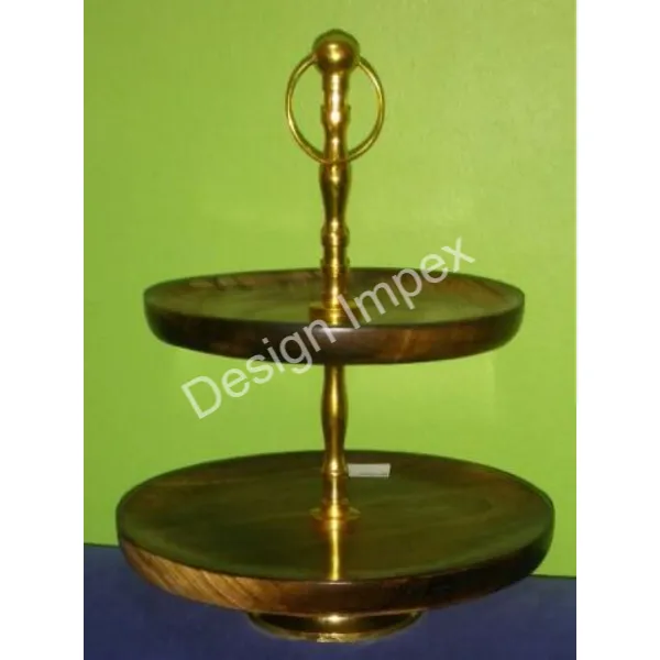 Trending Home Hotel Office Restaurants Cake Stand Houten Eco Vriendelijke Display Decoratieve Cupcakes Schotel Kerst Cake Stand