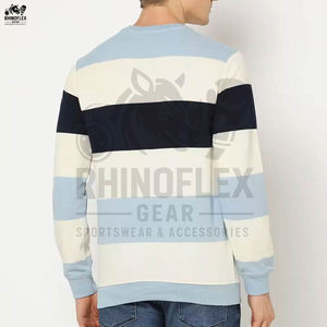 Qualité classique sweat hommes Streetwear basiques coton mélangé hommes sweat décontracté couleur unie à manches longues sweat hommes - Product Image 2