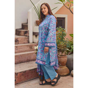 Conjunto de Traje de 3 Piezas Estampado para Mujer con Dupatta CL-62104 Modelo A - Product Image 1