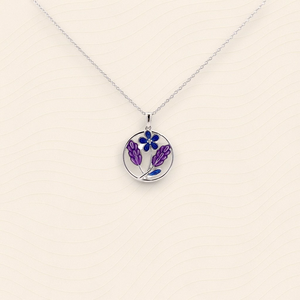 Viento para ganar Árbol de la vitalidad Flor de lavanda Bendición Feng Shui Collar de energía-Paz, curación y bendición espiritual - Product Image 4