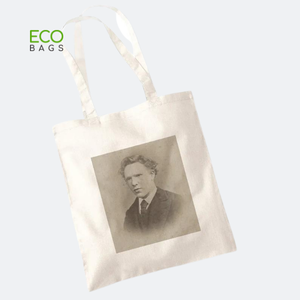 Sac fourre-tout en toile de coton biologique avec logo personnalisé Van Gogh, écologique, réutilisable, motif de lettres, moderne, promotionnel - Product Image 5