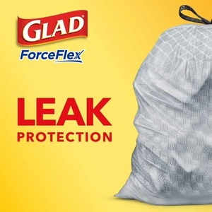 Glad 13 Gallon Tall Kitchen Trash Bags, OdorShield, Fresh Clean, 80 Bags - Product Image 2