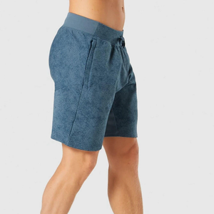 กางเกงออกกำลังกายผู้ชายคุณภาพสูงขายดีปี 2024 ระบายอากาศได้ดี เป็นมิตรกับสิ่งแวดล้อม ป้องกันรอยยับ เอวยางยืด ความยาวถึงเข่า - Product Image 5