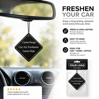 Diffuseur de parfum pour voiture personnalisé avec logo, en papier coton, toutes formes, différentes odeurs, parfum intense, longue durée, évaporation naturelle