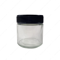 Contenants en verre cosmétiques hermétiques et opaques avec couvercle en plastique, capacité 2oz 4oz, logo personnalisé, petit pot à concentré – Vente en gros