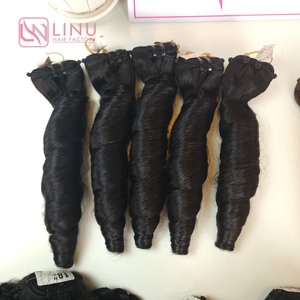เวียดนาม 100% ผมมนุษย์ Bouncy เกลียวผ้ามัดผมบริสุทธิ์ในราคาขายส่ง - Product Image 1