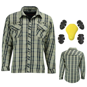 Camisa de Franela a Cuadros para Hombre, Manga Larga, con Botones, Estilo Motociclista, Sobrecamisa, Logotipo Personalizado, Informal para Exteriores, Venta al por Mayor, OEM - Product Image 6