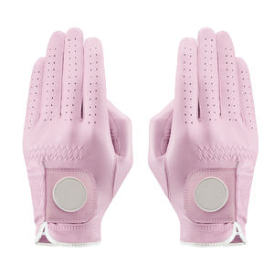 Guantes de golf de piel de oveja transpirables personalizados para adultos para hombres y mujeres mano izquierda todos los tamaños con logotipo personalizado para uso deportivo - Product Image 1