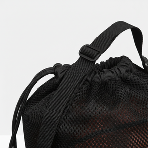 Sport Casual <b>Drawstring</b> <b>Bag</b> with Breathable Mesh Candy Pattern Zipper Closure Waterproof Nylon <b>Canvas</b> Lining - Product Image 4