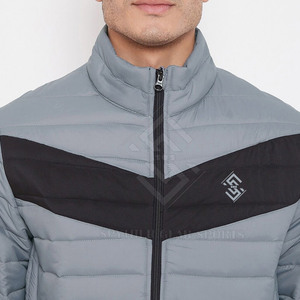 Service OEM Personnalisé Vente en Gros Veste d'Hiver Homme Matelassée Col Montant Logo Frontal Écologique Respirante Haute Qualité Longue - Product Image 6