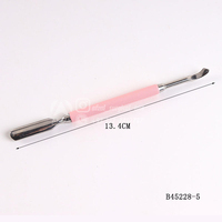 Repousse-cuticules rose personnalisé en acier inoxydable à double embout |   Lime à ongles rose double face réutilisable et écologique – PROMOTION EXCEPTIONNELLE