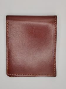 Cartera corta de piel auténtica de alta calidad para hombre, tarjetero protegido RFID de alta calidad con cierre plegable y a la moda de fábrica OEM al por mayor - Product Image 6