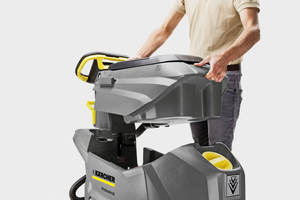 Compact Walk-Behind <b>Floor</b> Scrubber Dryer Battery Powered <b>Cleaning</b> Tool Cold Water Polishing Washer Commercial Tiles - Product Image 4