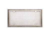 Grille de filtre de retour industrielle en acier inoxydable, résistante à la corrosion, fixation à vis dissimulée, débit d'air élevé (200-2000 m³/h), ISO