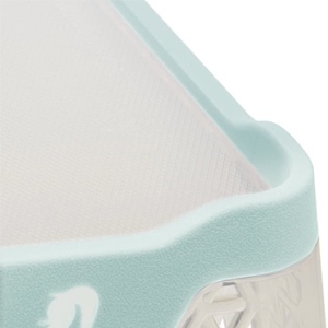 Mini Cestino, Antiscivolo, DIN A7, 16 x 12 x 7 cm, Jonas, Trasparente/Blu - Product Image 5