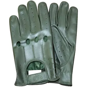 Guantes de temporada de invierno Guante de cuero de moda Ropa de fiesta Guantes de vestir de conducción suave Cuero de vaca Original de calidad superior