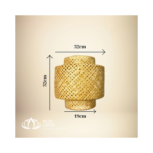 Lampe à suspension en osier, rotin, bambou, design créatif, fait à la main, décoration d'intérieur - Product Image 4