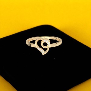 Juego de puntas de diamante de corte redondo de moissanita de 0,03 quilates, anillo elegante abstracto hecho en plata para ella, de quilates, de dos y dos, hecho en plata - Product Image 6