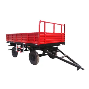 Topkwaliteit 4 Wiel 3-10 Ton Landbouw Farm Trailer/ Tipping Dump Trailer In Voorraad/Tractor Apparatuur