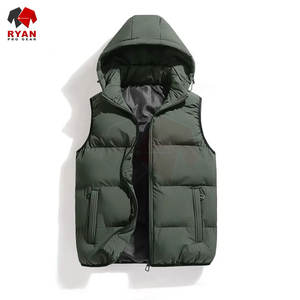 Gilet matelassé pour homme personnalisé, léger, chaud, sans manches, veste matelassée, impression de logo OEM et ODM, fournisseur en gros - Product Image 2