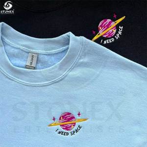 Pull d'hiver avec logo personnalisé pour femmes Sweat-shirt décontracté Impression graphique côtelée Conception doublée de toile Techniques lavées - Product Image 3