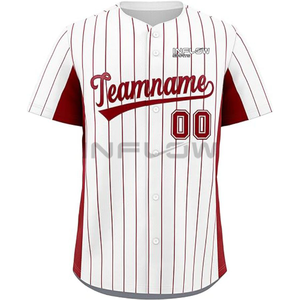 Maillot de baseball, maillot de cheerleading, maillot de baseball à sublimation, rayures, maillot de cheerleading, maillot de basketball - Product Image 3