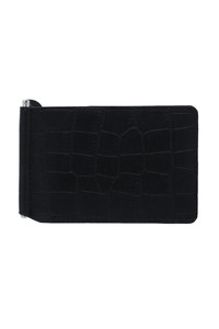Tarjetero multifuncional al por mayor, billetera de lujo de piel auténtica plegable con logotipo personalizado y bloqueo RFID para hombre, delgada, corta, de alta calidad - Product Image 6