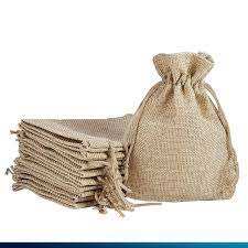 100% Pure Eco-friendly Striped <b>Jute</b> Storage <b>Sack</b> Bags Custom Logo for Onion Coffee Potato and Other Store Items - Product Image 6