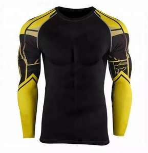 Camiseta de Protección Solar Anti-UV para Hombre, Manga Larga, Ecológica, Marca Privada, Secado Rápido, Tejido Transpirable para Natación en la Playa, MOQ Bajo - Product Image 1