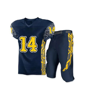 Ensemble d'uniformes de football américain pour hommes de grande taille de haute qualité vêtements de football respirants à séchage rapide et à impression personnalisée - Product Image 4