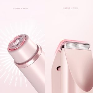 Rasoir double tête pour femme, utilisation humide et sèche, étanche IPX7, tondeuse bikini pour le corps et le visage, lot de 2, utilisation humide/sèche - Product Image 2