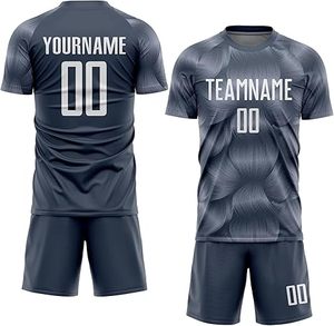 El uniforme de fútbol transpirable personalizado OEM Match Kit proveedor para clubes y academias incluye camiseta de fútbol con pantalones cortos - Product Image 4