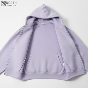 Sudaderas con capucha y sudaderas con cremallera de 180ct para hombre, Sudadera con capucha de poliéster/algodón de peso pesado con estampado de soplo bordado para invierno - Product Image 5