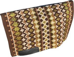 Couverture de selle occidentale en laine lourde pour ranch, utilisation longue piste et participation au rodéo, doublure en polycoton - Product Image 1