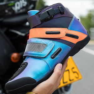 Zapatos de moto de alta calidad hechos a medida transpirables impermeables/Durable cómodo desgaste de cuero zapatos de moto - Product Image 3