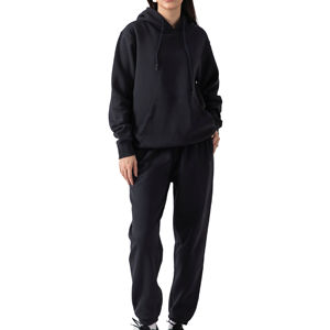 Conjunto Deportivo de Dos Piezas para Mujer, Ajustado, con Capucha, 100% Algodón, Felpa, Ecológico, para Correr y Entrenar - Product Image 1