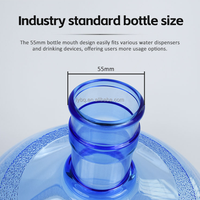 Vente en gros d'usine Seau en plastique de 5 gallons 18L 18L 9L Bouteille d'eau en plastique PC de qualité alimentaire