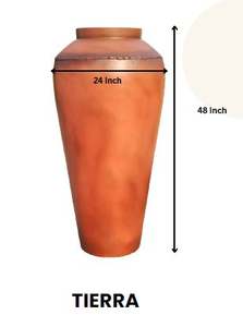 Fibra de vidrio Premium Ecológico Ligero Interior/Exterior Hogar Jardín Piso Maceta Acabado rústico Tamaño de color personalizable - Product Image 3