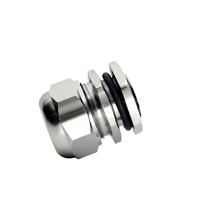 Passe-câble en laiton nickelé M&PG IP68, raccord de conduit flexible pour usage industriel, applicable aux diamètres de 11,8 à 17,8 mm