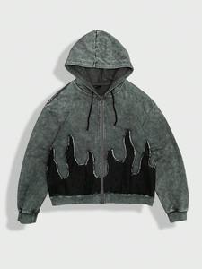 Sudadera con capucha Techwear con bolsillos con cremallera, tela resistente al agua, estilo urbano, adecuado para servicios OEM ODM y entrega global - Product Image 3