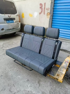 Siège arrière <span class=keywords><strong>rabattable</strong></span> pour fourgonnette trois places, siège triple avec ceinture de sécurité indépendante pour camping-car, fourgonnette, MPV, intérieur - Product Image 6