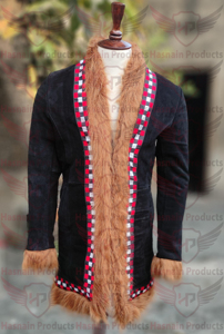 Abrigo de cuero genuino de alta calidad ABRIGO AFGHAN Bronce Penny Lane cuero de gamuza y abrigo de piel de cordero mongol Vintage 70 Penny Lane - Product Image 2