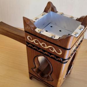 Brûleur à Bakhoor en bambou artisanal de luxe pour la maison, le bureau, la méditation, le spa, le yoga - Écologique, durable, usage religieux - Product Image 3